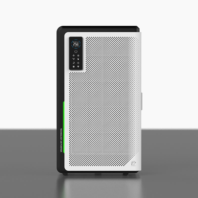 UVC Wall Mounted Air Purifier , Hepa Room Air Cleaner With LED Touch Screen