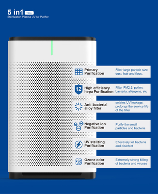 Bedroom Appliances Home Use UV Sterilizer Low Noise Air Purifiers