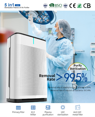 Bedroom Appliances Home Use UV Sterilizer Low Noise Air Purifiers