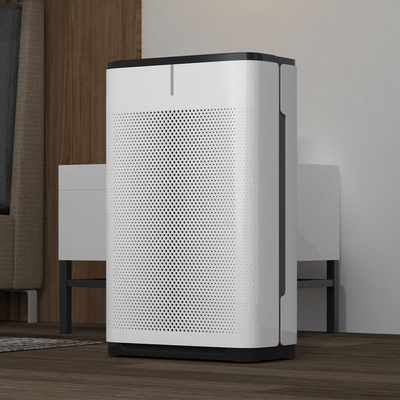 Smart Wifi True Hepa Home Air Purifiers With LED Screen Silver Ion Sterilization