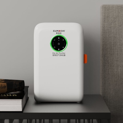 Efficient Home Pet Air Purifier Adsorption Hair WiFi Remote  For Pet Odor