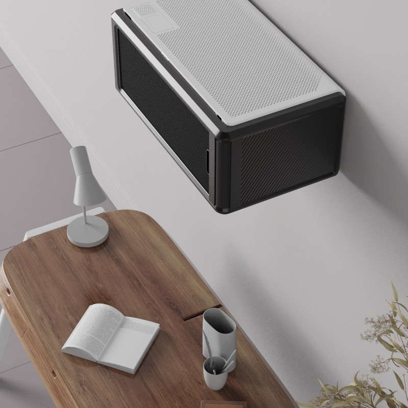 Wall Mounted Office Air Purifier Hepa H13 With UV Light PM2.5 Monitoring
