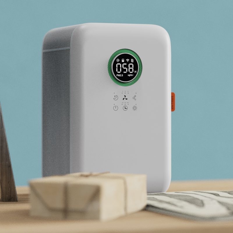 Smart Humidification Home Hepa UV Air Purifiers Desktop Air Cleaner