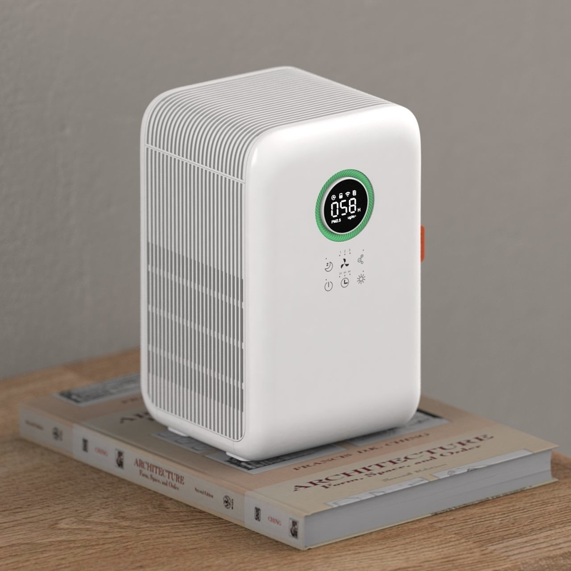 Intelligent Room Air Purifier With Humidifier Hepa Ivory white  Color